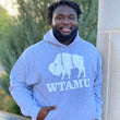 Load image into Gallery viewer, WTAMU Buffalo Sport Grey Hoodie