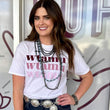 Load image into Gallery viewer, WTAMU Dainty Repeat White Tee