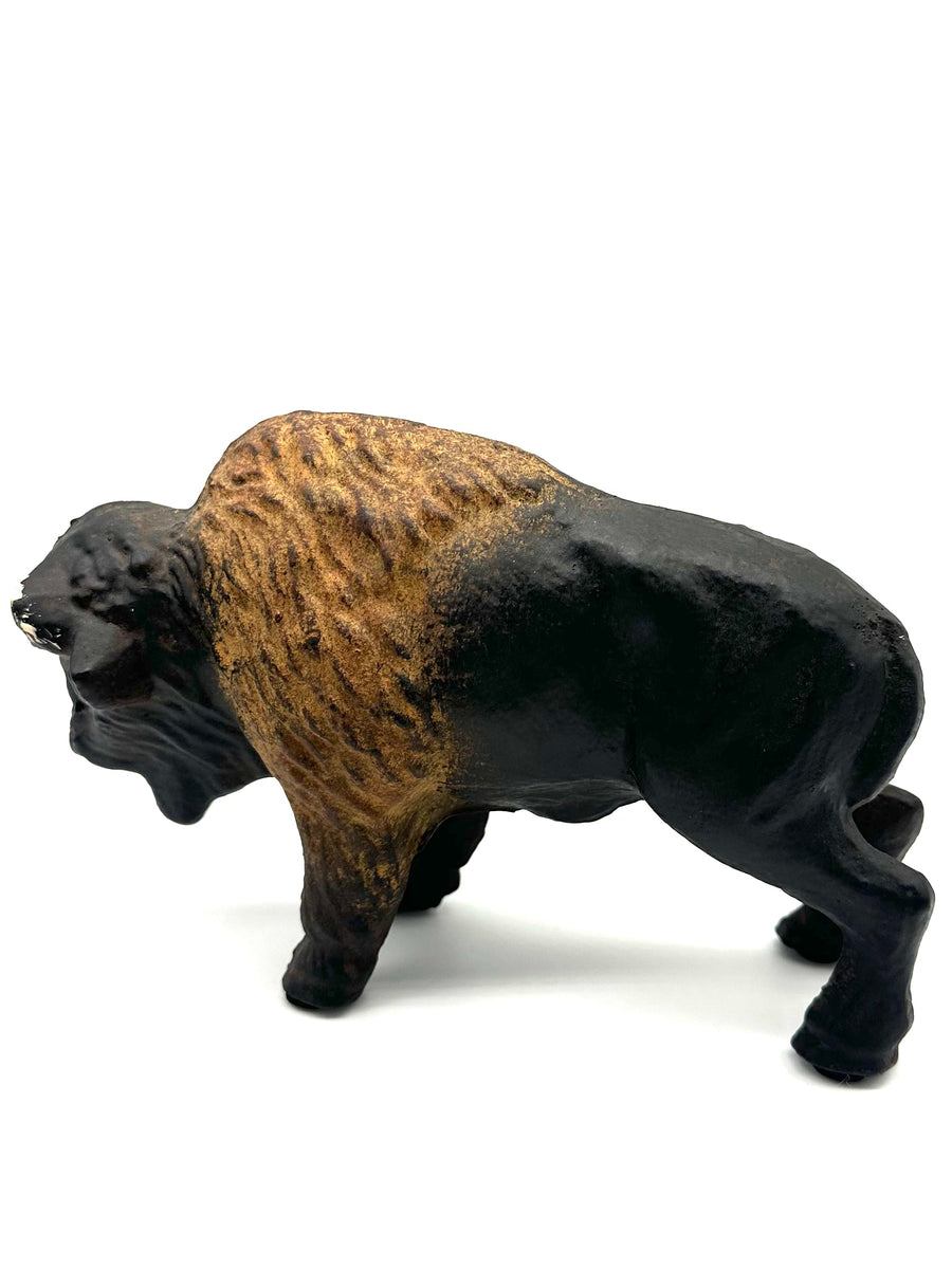 Cast Iron Buffalo Figurine