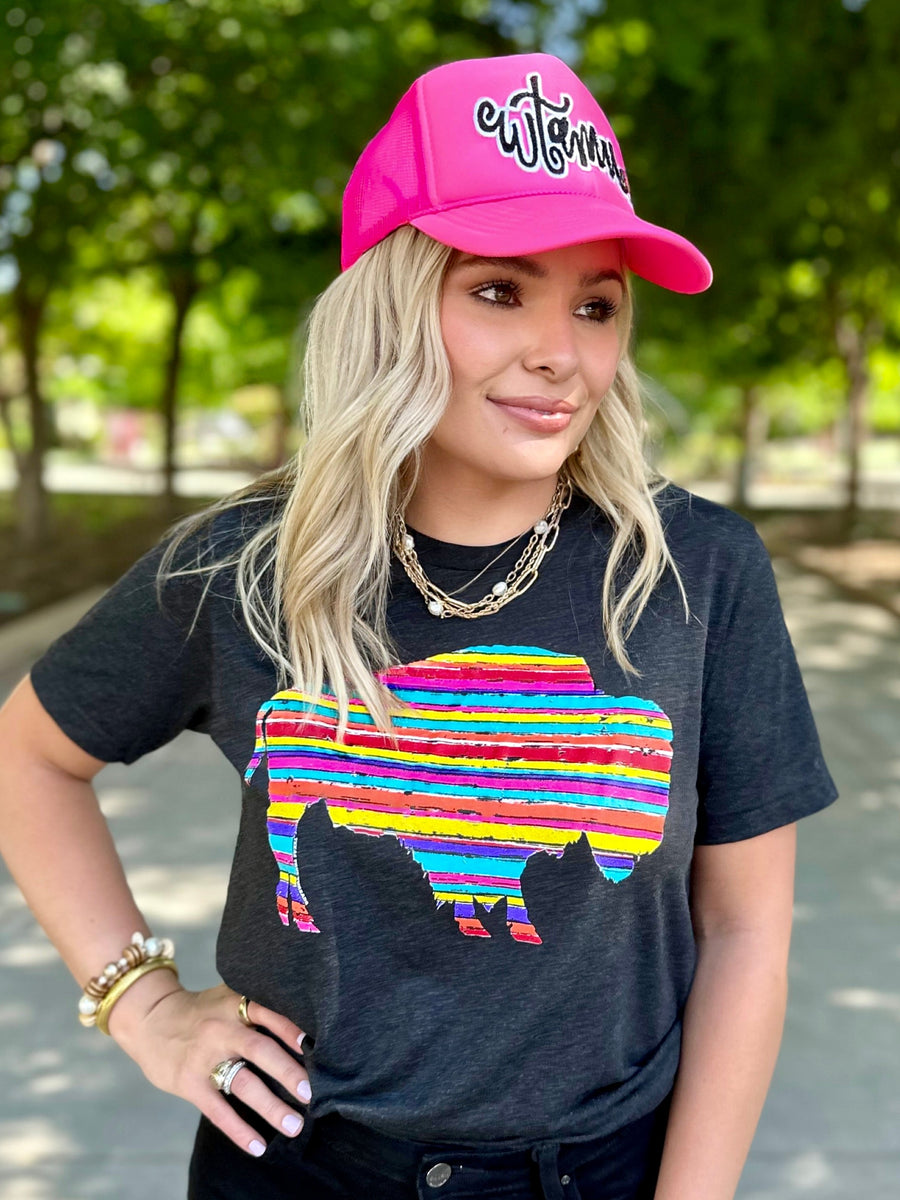 Serape Buffalo Short Sleeve Tee