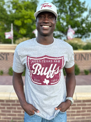 West Texas A&M Buffs Vintage Shield Tee