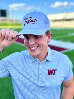 West Texas A&M Script Puff Trucker Cap