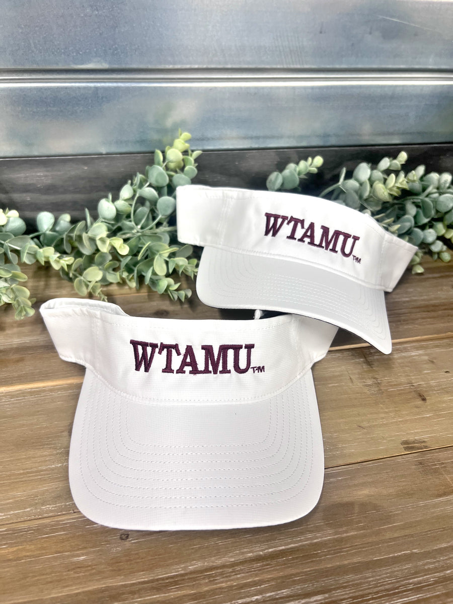 WTAMU White Visor