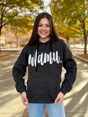 WTAMU Metallic Puff Leopard Hoodie