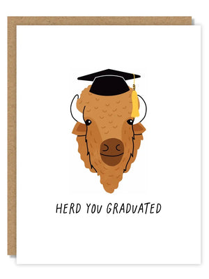 Herd You Graduated Card