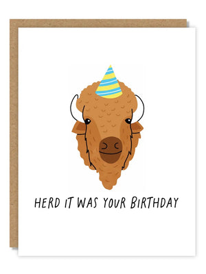 Herd It Was Your Birthday Card