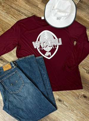 WTAMU Long Sleeve Competitor Tee - Shirts & Tops - WT Fan 