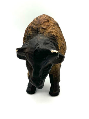 Cast Iron Buffalo Figurine