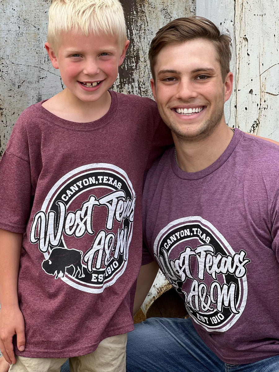 West Texas A&M Scripty Stamp Circle Tee