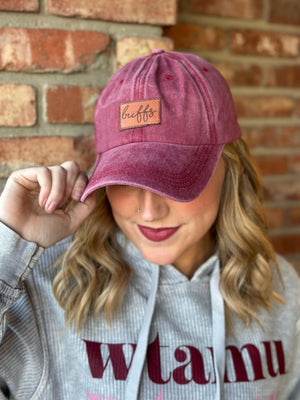 Buffs Script Cap - WT Fan Gear: cap, for-women, hat, maroon