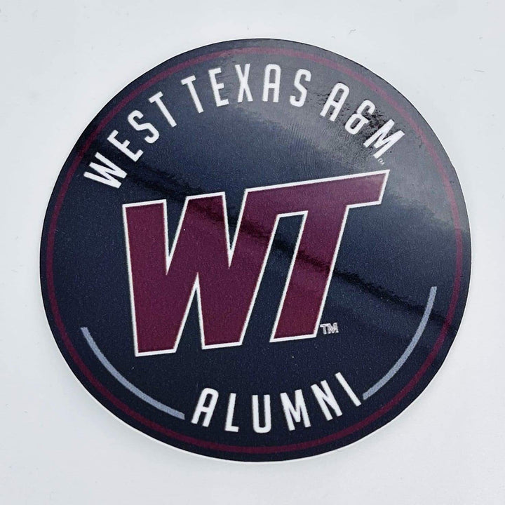 Classic WT Alumni Sticker - Black - decal - Fan Gear: 