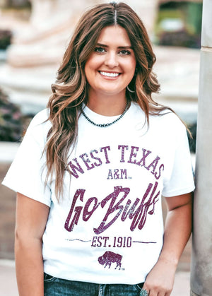 Let’s Go Buffs - Blessed Buffalo Boutique: color-maroon, 