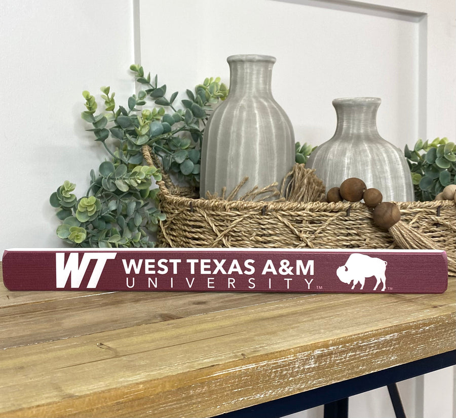 West Texas A&M University Wooden Sign