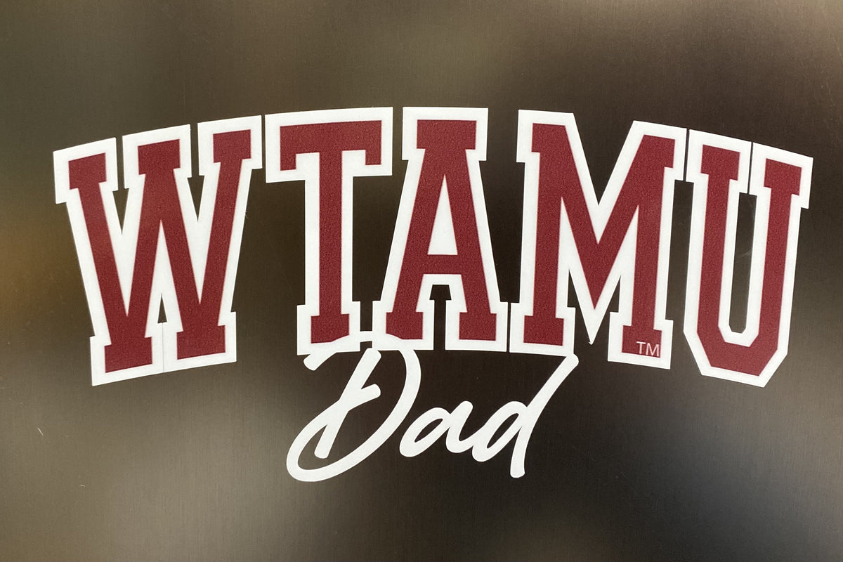 WTAMU Dad Car Decal – WT Fan Gear