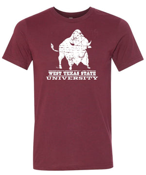 Vintage West Texas State Tee - graphic tee - WT Fan Gear: 