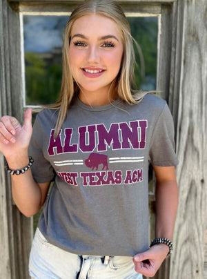 West Texas A&M Alumni Double Bar Tee - Shirts & Tops - WT