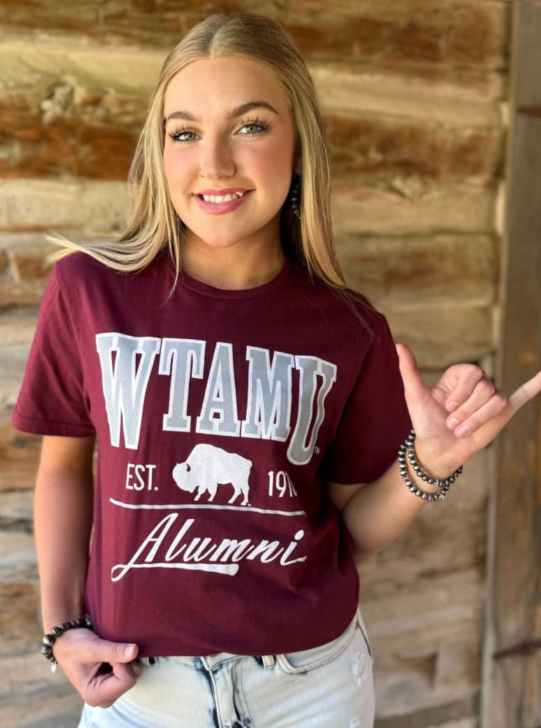 West Texas A&M Alumni Script - Shirts & Tops - WT Fan Gear: