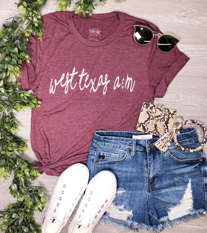 West Texas A&M Script Tee by True Threads - Graphic
