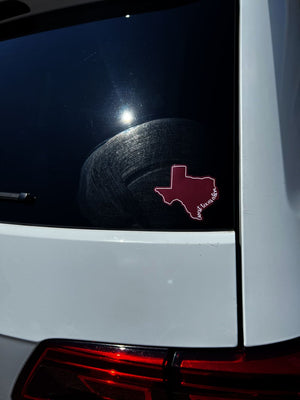 West Texas A&M Sticker - Maroon - Electronics Stickers & 