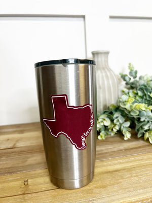 West Texas A&M Sticker - Maroon - Electronics Stickers & 
