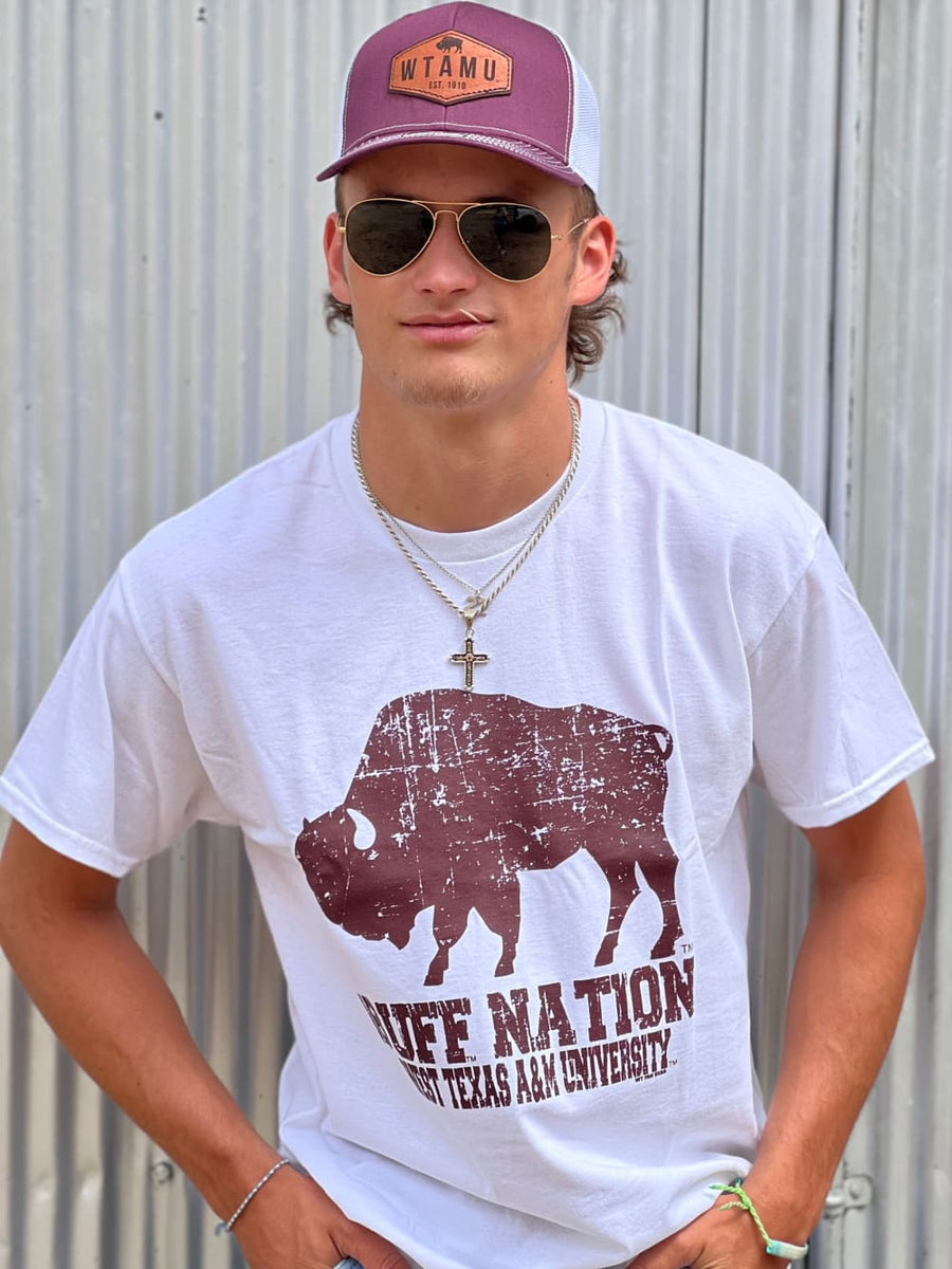 White WTAMU Buff Nation Tee – WT Fan Gear