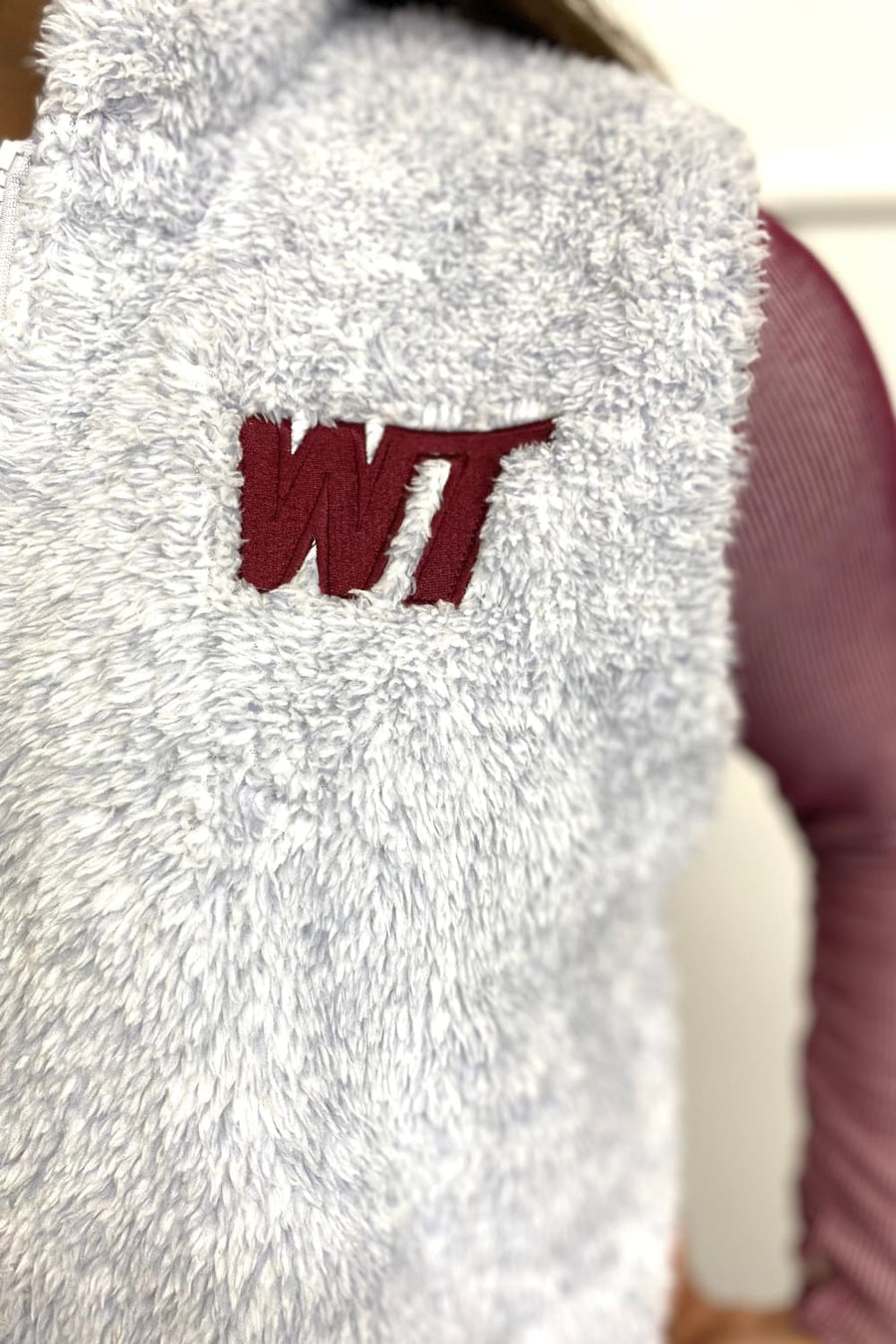 WT Sherpa Vest - vest - Fan Gear: color-grey, color-maroon, 