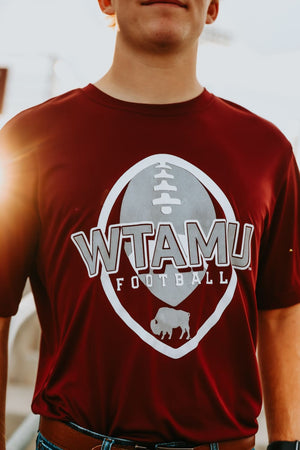 WTAMU Football Competitor Tee - graphic tee - WT Fan Gear: 